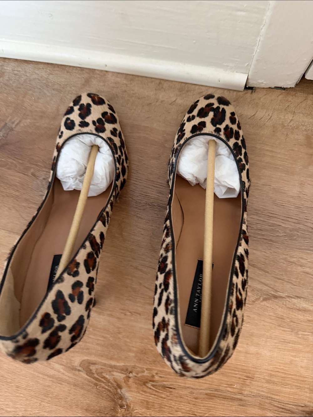 Ann Taylor Leopard Print Women’s Heels - Tan and Brown
